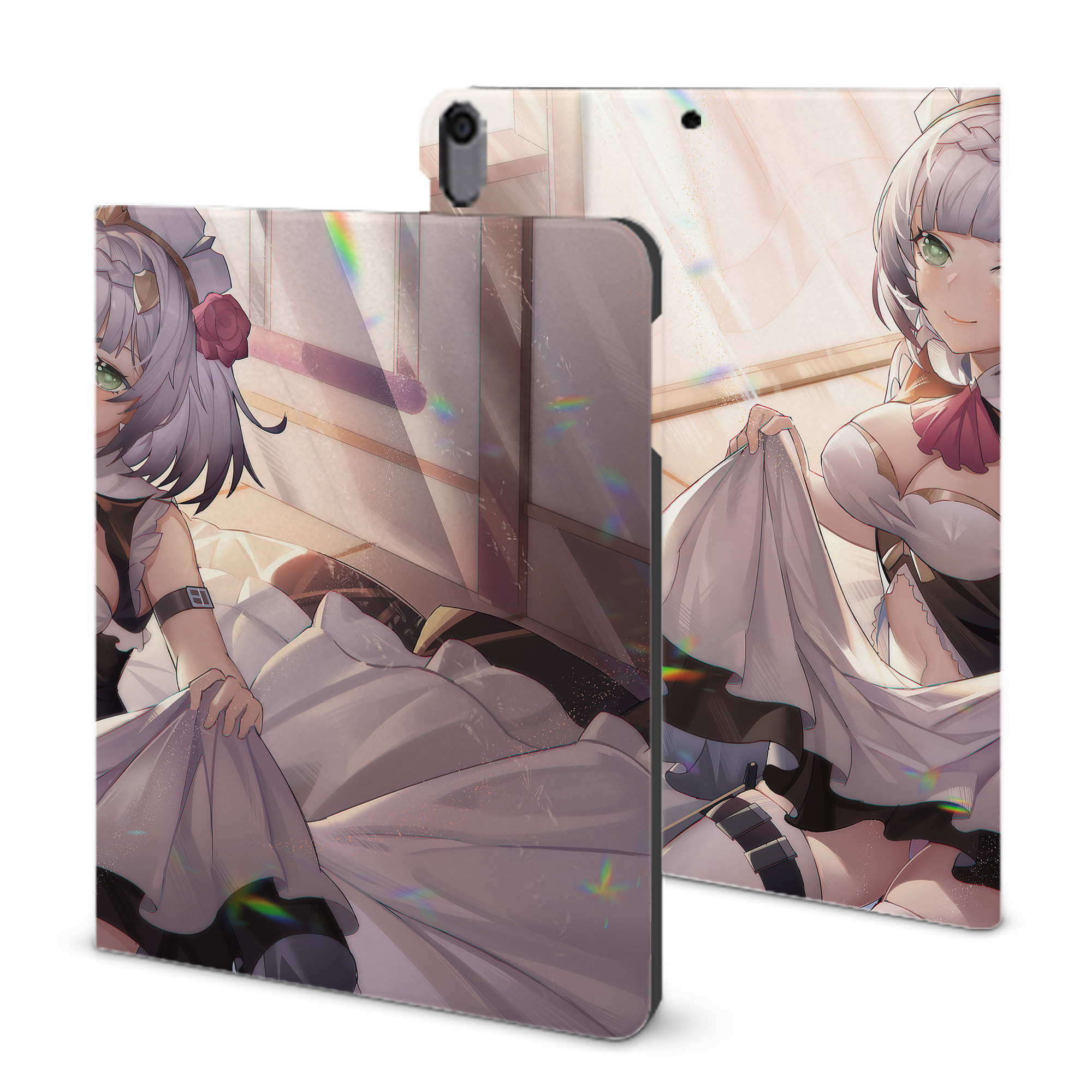げんし神 genshin IPad ケース ブック型 PUレザー TPU 耐衝撃 軽量 薄型 ペン収納なし 全面保護 IPad 各モデル対応
